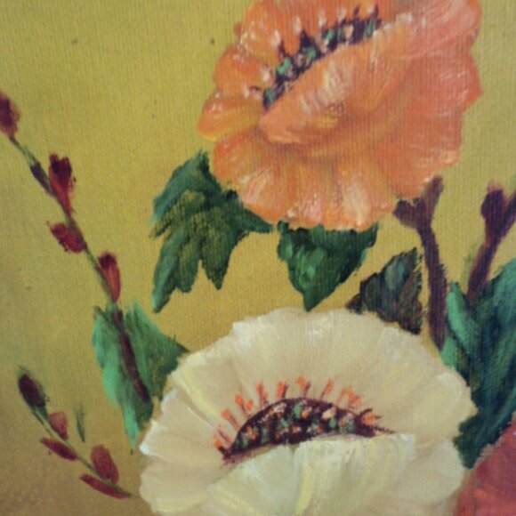 vintage oil/acrylic painting~signed - Picture 2 of 8